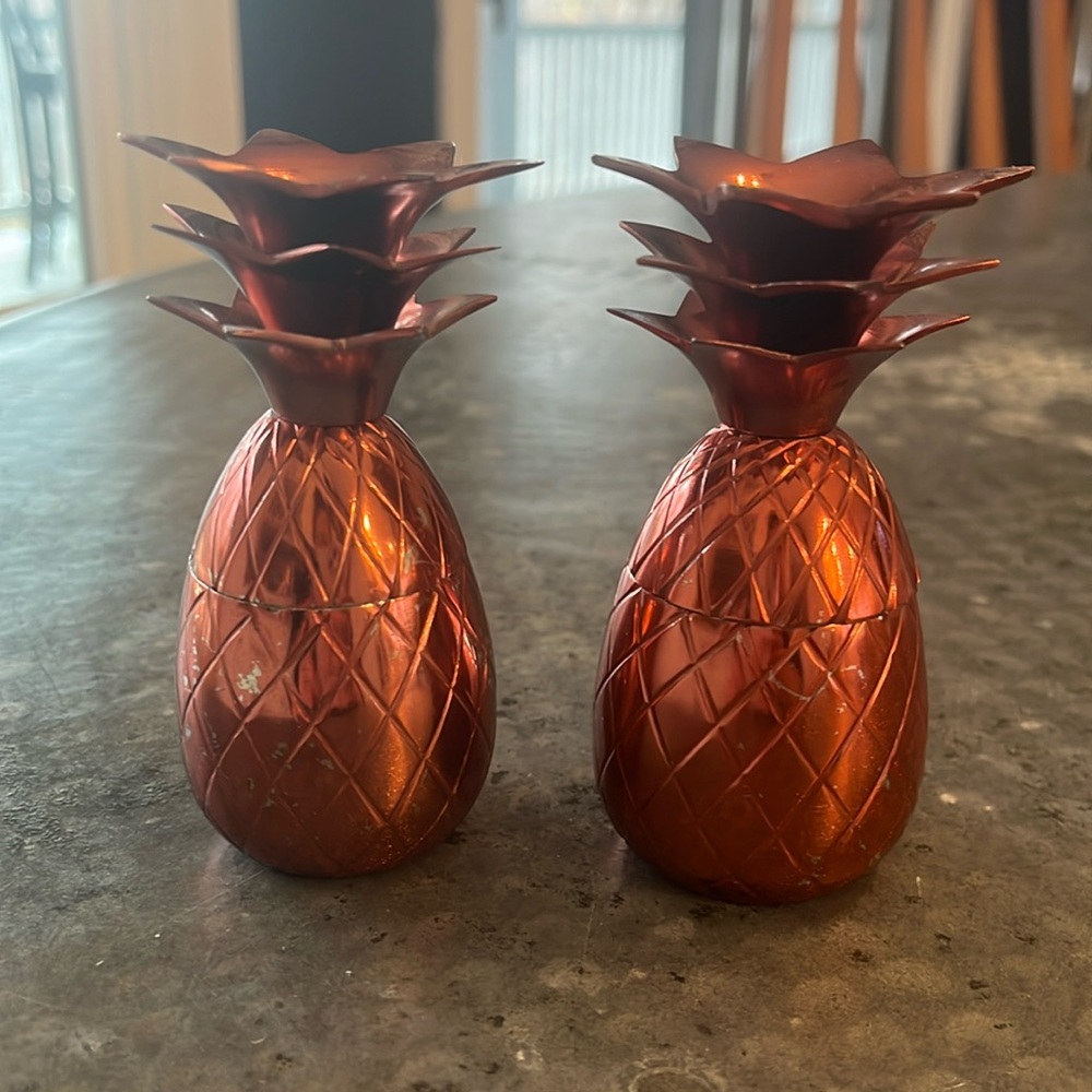 Copper Pineapple Shot Glasses